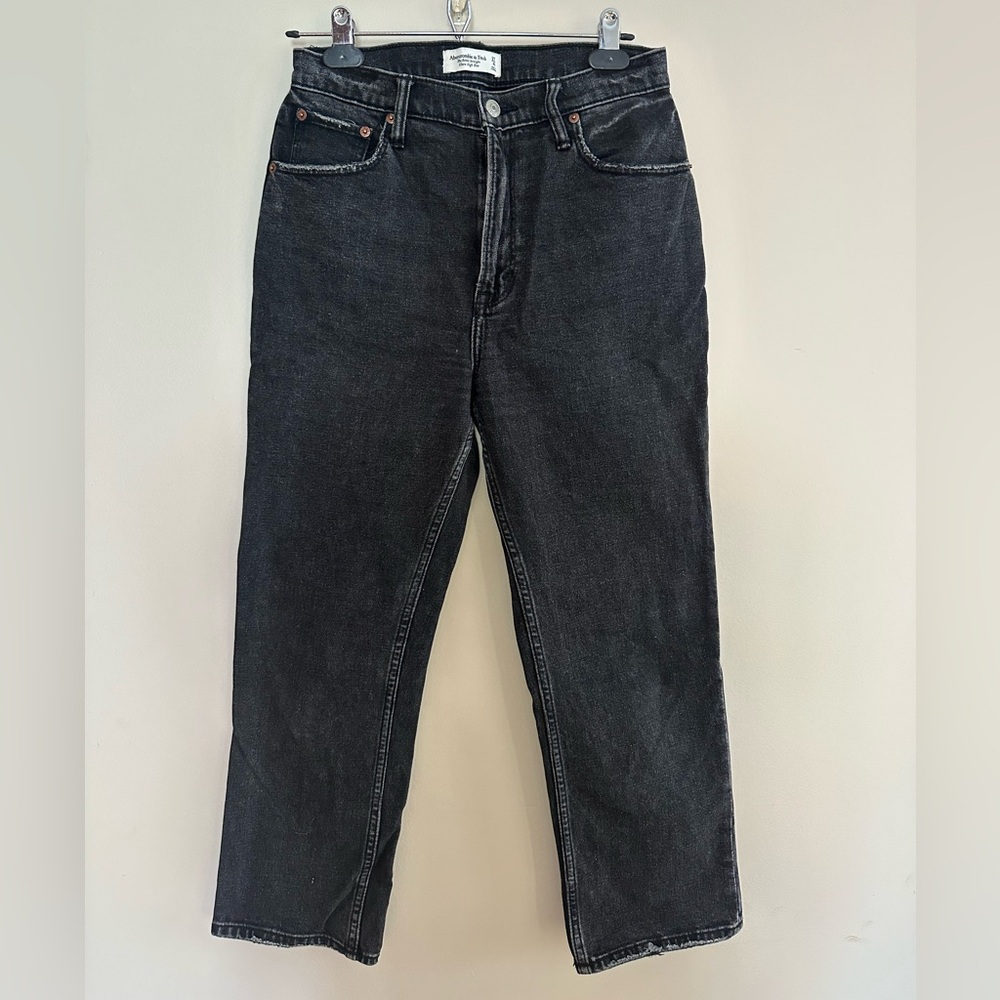 Abercrombie & Fitch Light Black Straight Jeans